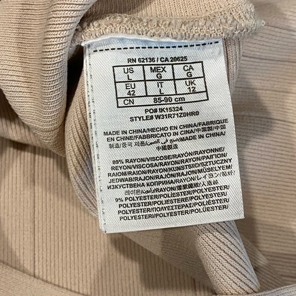 Guess Bandage Mini Body-con Cocktail Dress Nude Size Large - Picture 9 of 13